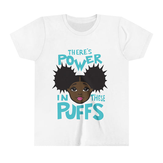 Afro Puffs Pink Lips - Natural Hair Girls T-shirt