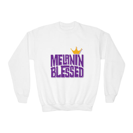 Melanin Blessed Kids Sweatshirt