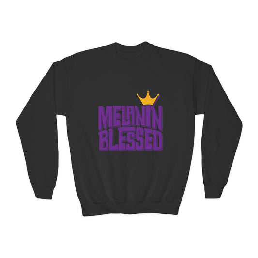 Melanin Blessed Kids Sweatshirt