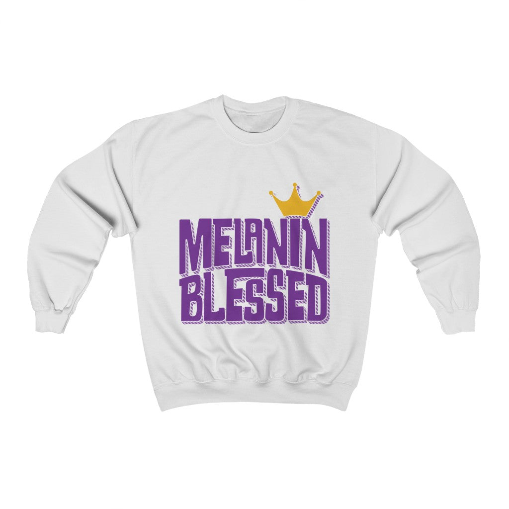 Junior's Melanin Blessed Crewneck Sweatshirt