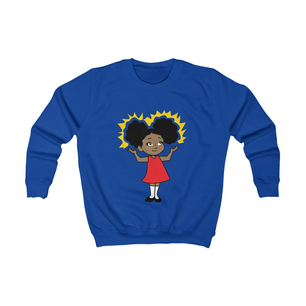 School Girl Kids Sweatshirt