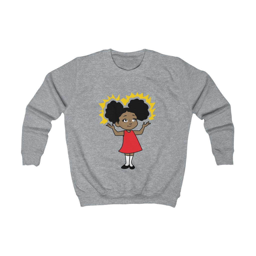 School Girl Kids Sweatshirt