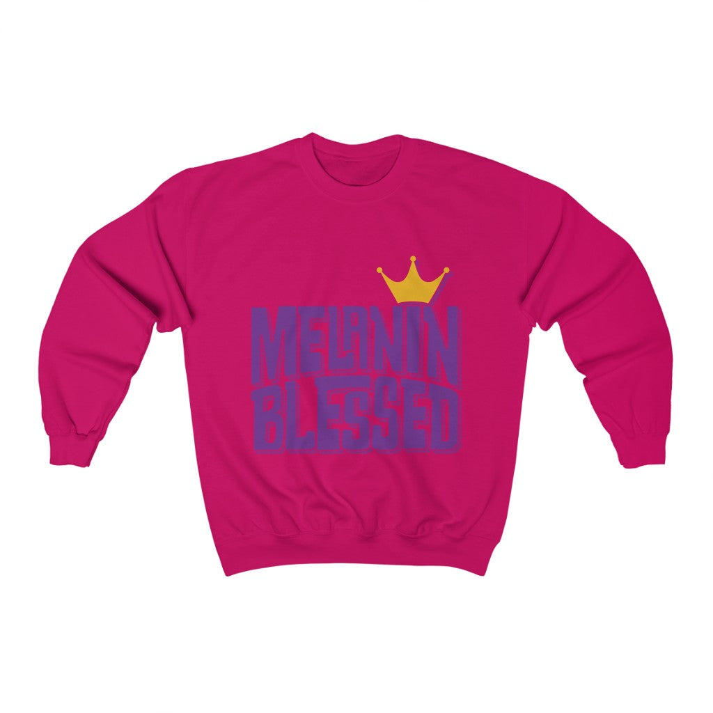 Junior's Melanin Blessed Crewneck Sweatshirt