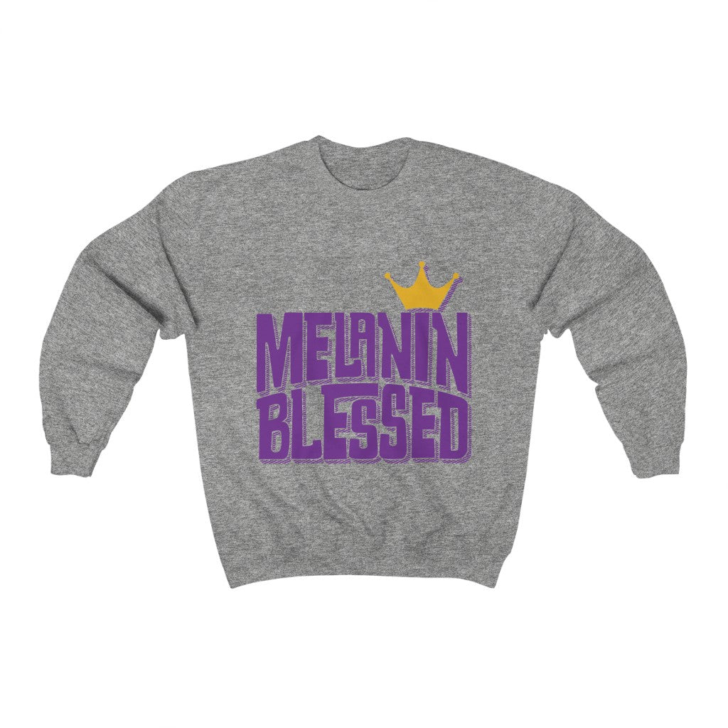 Junior's Melanin Blessed Crewneck Sweatshirt