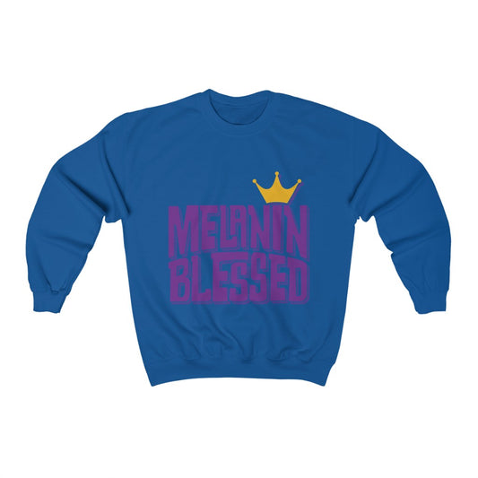 Junior's Melanin Blessed Crewneck Sweatshirt
