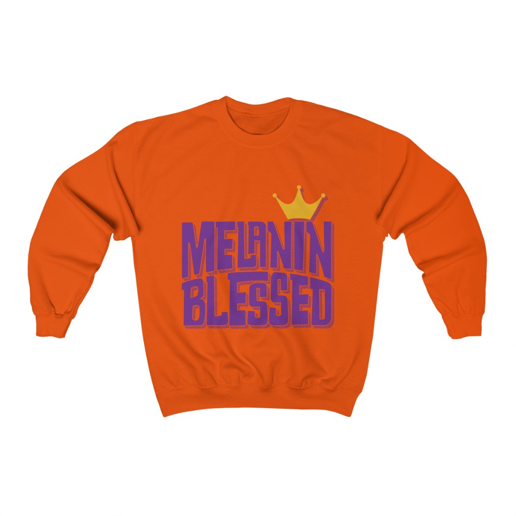 Junior's Melanin Blessed Crewneck Sweatshirt