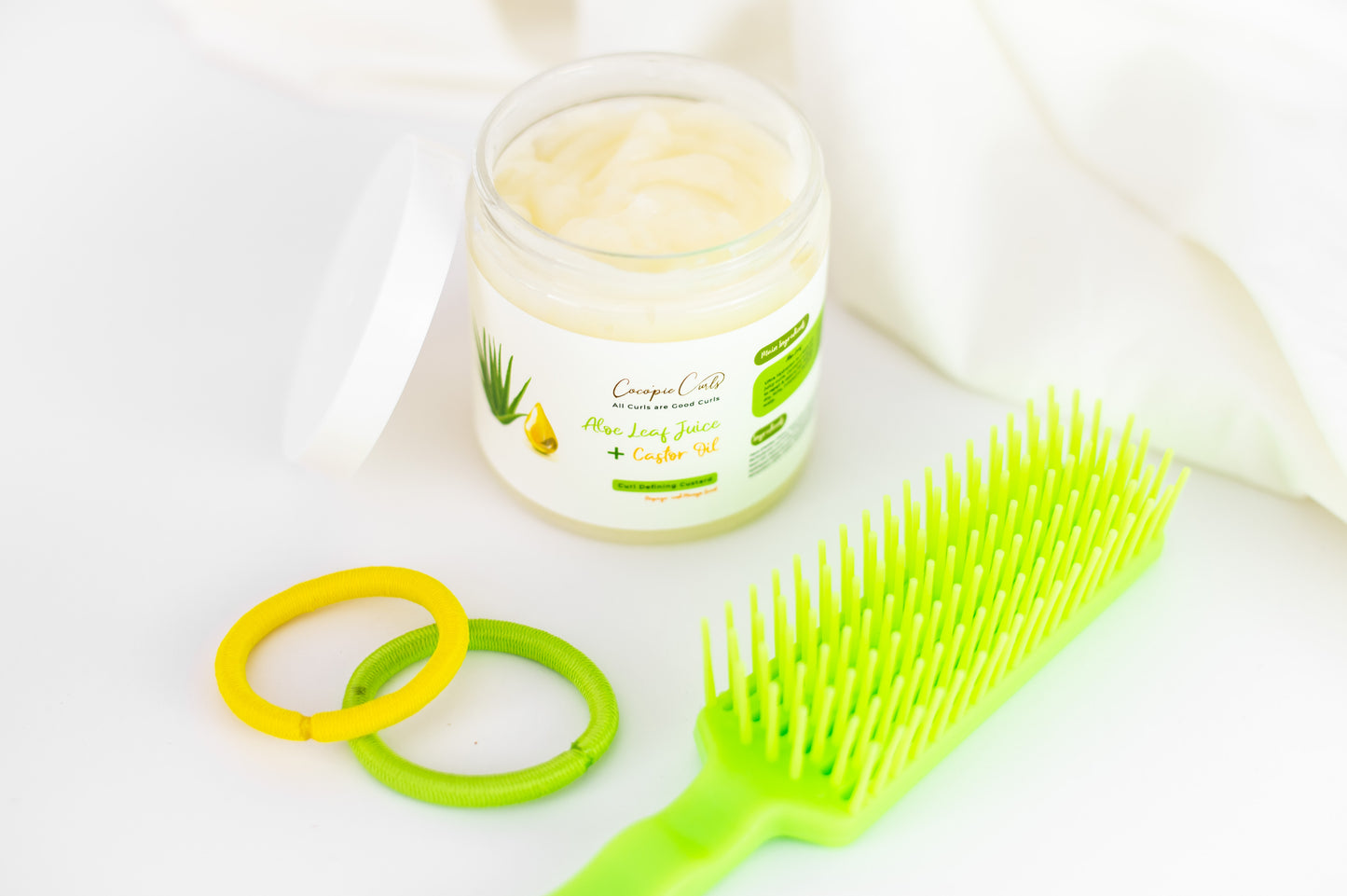 Aloe Leaf Juice + Castor Oil Curl Defining Custard