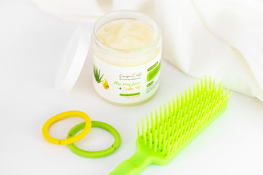 Aloe Leaf Juice + Castor Oil Curl Defining Custard