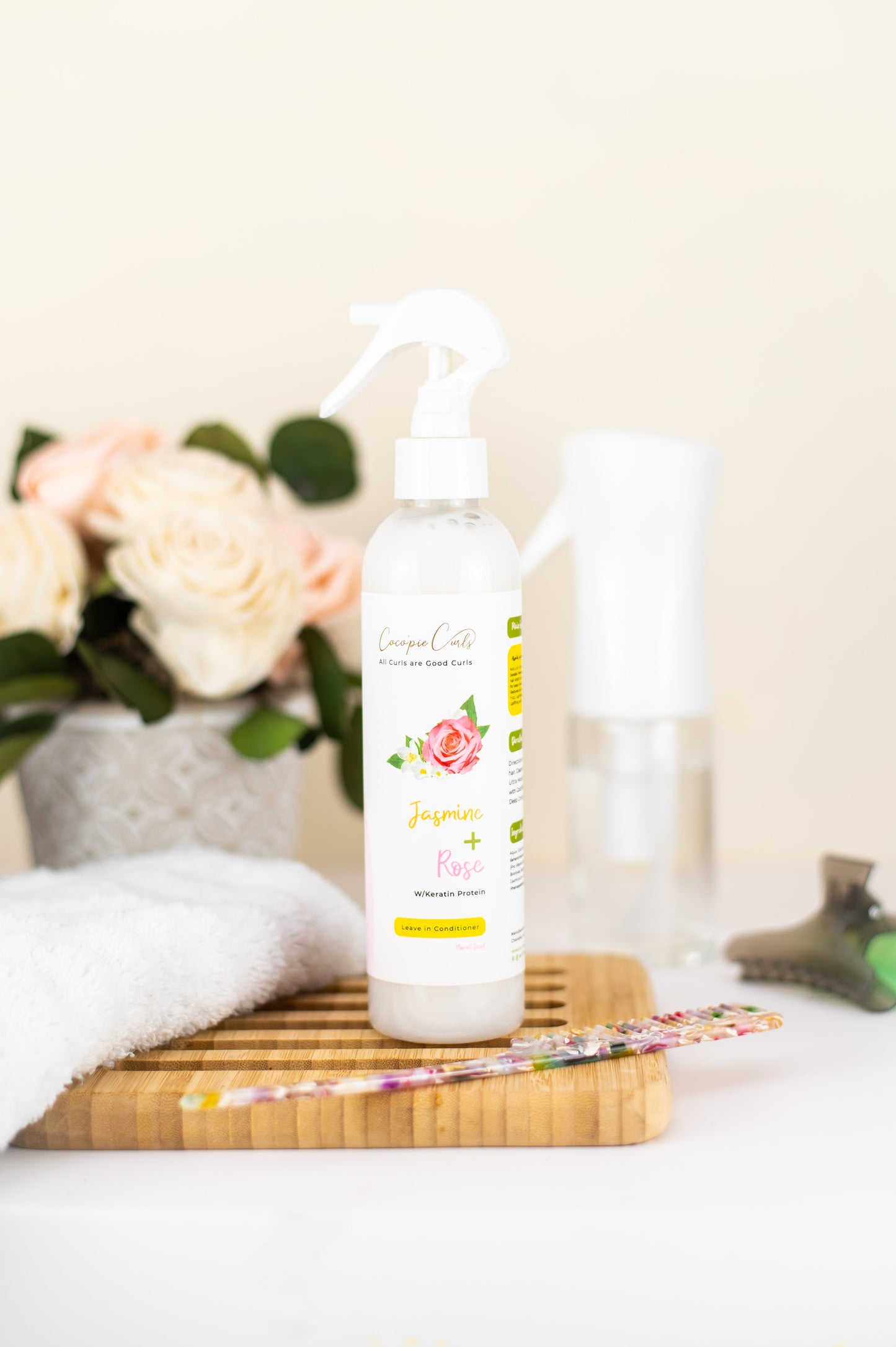 Jasmine + Rose Leave in Conditioner w/Keratin Protein