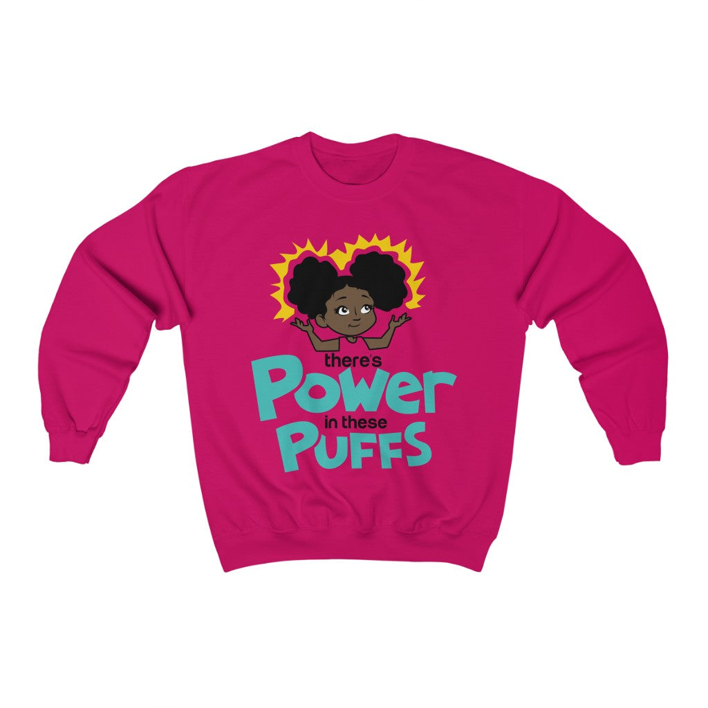Junior's Power Puff Mikayla Crewneck Sweatshirt