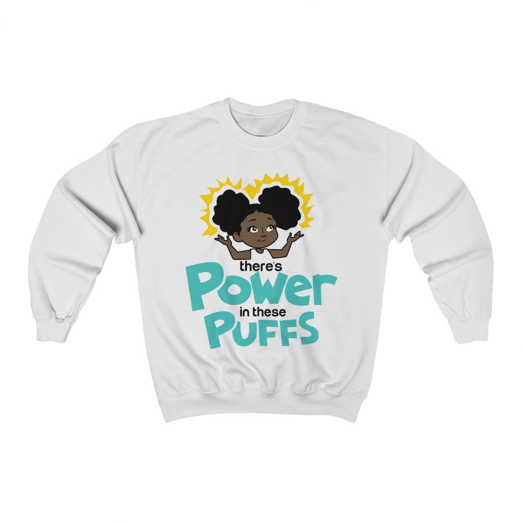 Junior's Power Puff Mikayla Crewneck Sweatshirt