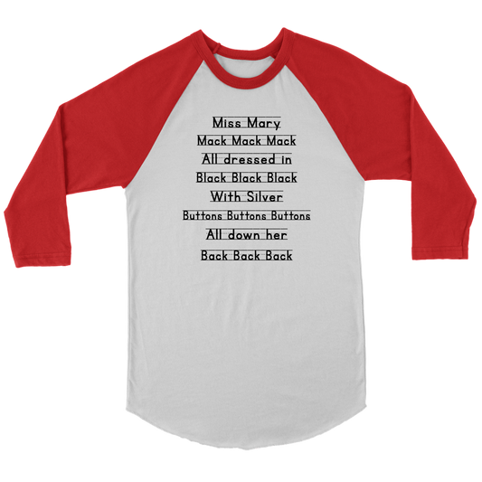 Miss Mary Mack Women’s Raglan